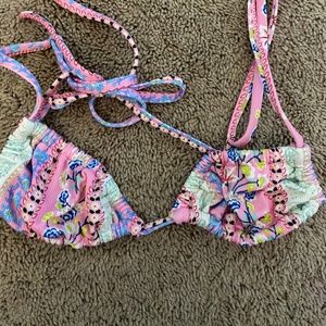 Floral triangle bikini